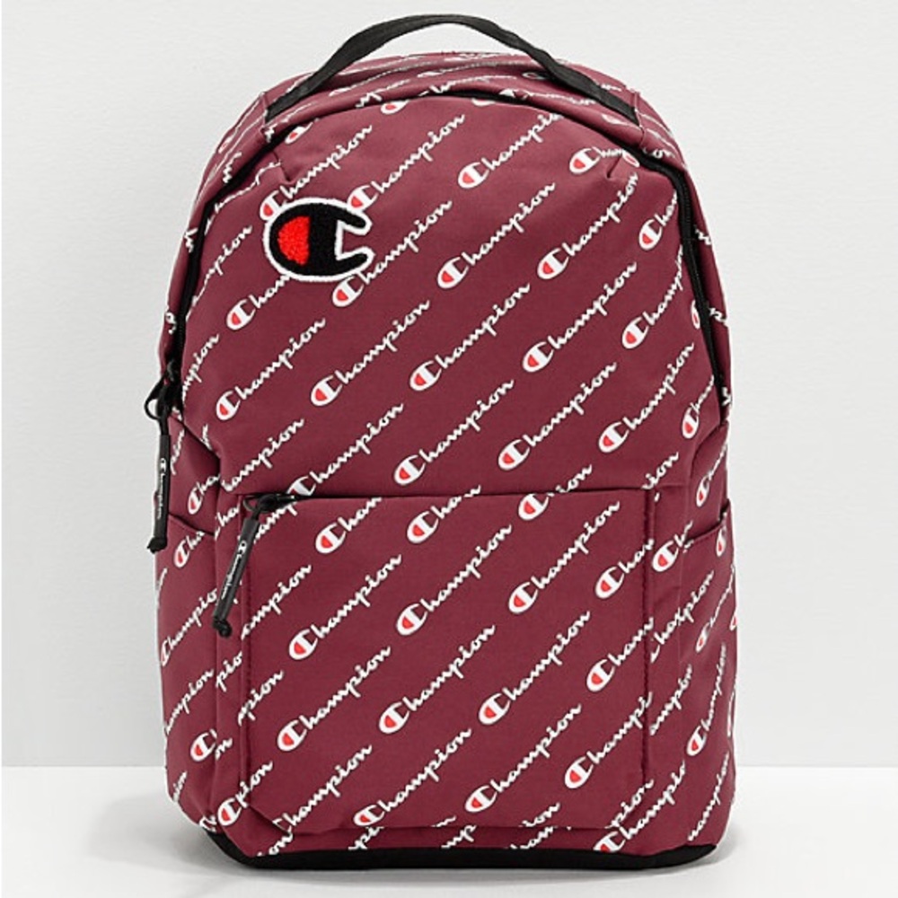 Champion Burgundy Logo Backpack